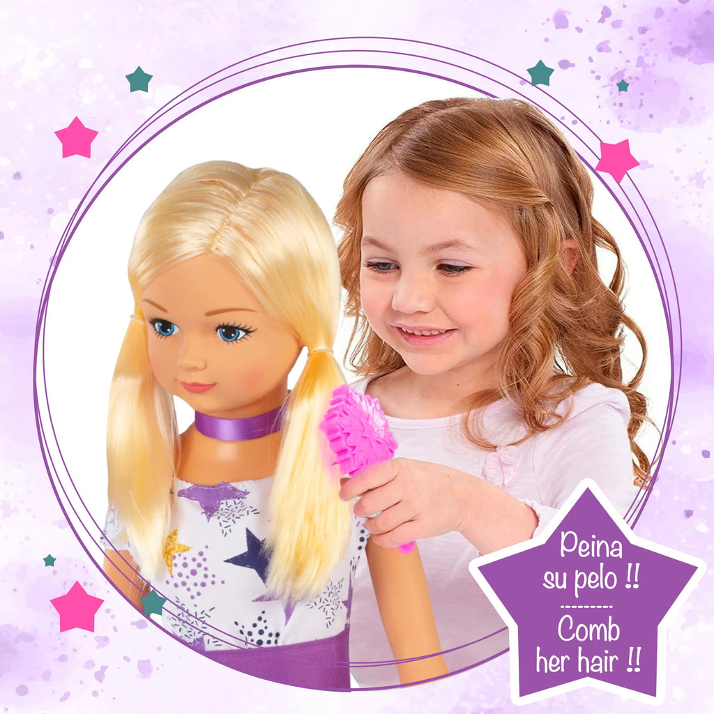 COLORBABY TOYS -  Muñeca grande de 1 metro María, cabeza, brazos y piernas articulados, mide 105 cm, peina su pelo y juega a vestirla, muñecas de juguete, juguetes infantiles, juego simbólico, juegos para niños de 3 año