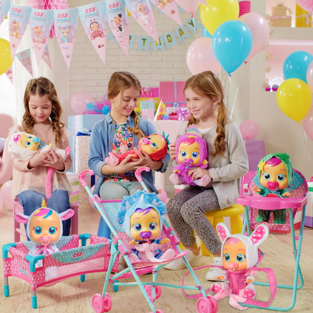 BEBÉS LLORONES Fantasy Dreamy Unicornio Muñeca interactiva que llora de verdad con Chupete y Pijama - Juguete y Regalo para niñas y niños +18 Meses