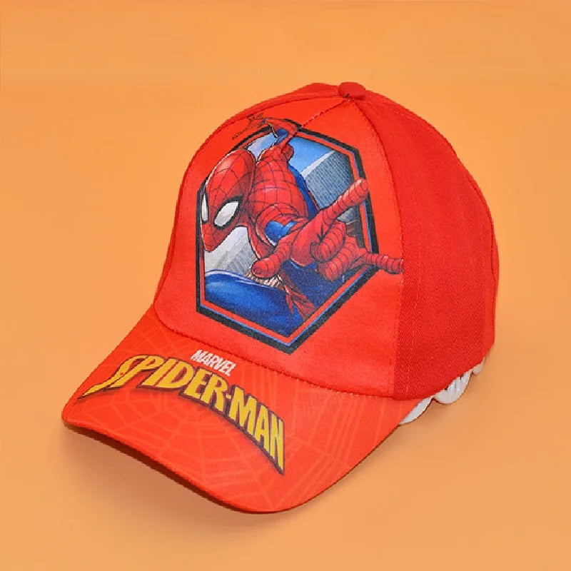Sombrero de dibujos animados de Disney para niño y niña, gorra de viaje con diseño de princesa Frozen, Mickey Mouse, Spiderman y Mickey, juguetes de regalo para niños de 2 a 8 años, novedad