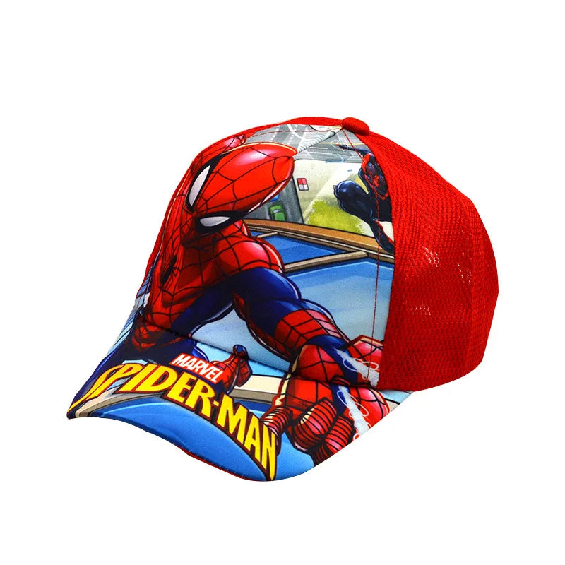 Sombrero de dibujos animados de Disney para niño y niña, gorra de viaje con diseño de princesa Frozen, Mickey Mouse, Spiderman y Mickey, juguetes de regalo para niños de 2 a 8 años, novedad