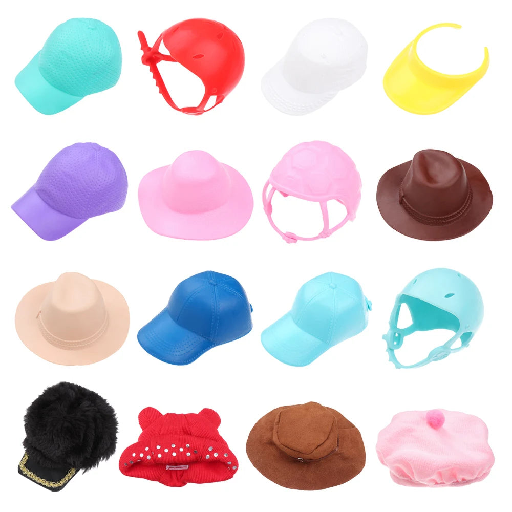1 sombrero en miniatura de moda, sombreros para muñecas, gorra de béisbol para montar, sombreros de vaquero Suny para muñecas 1/6, accesorios de ropa, juguetes DIY para niños