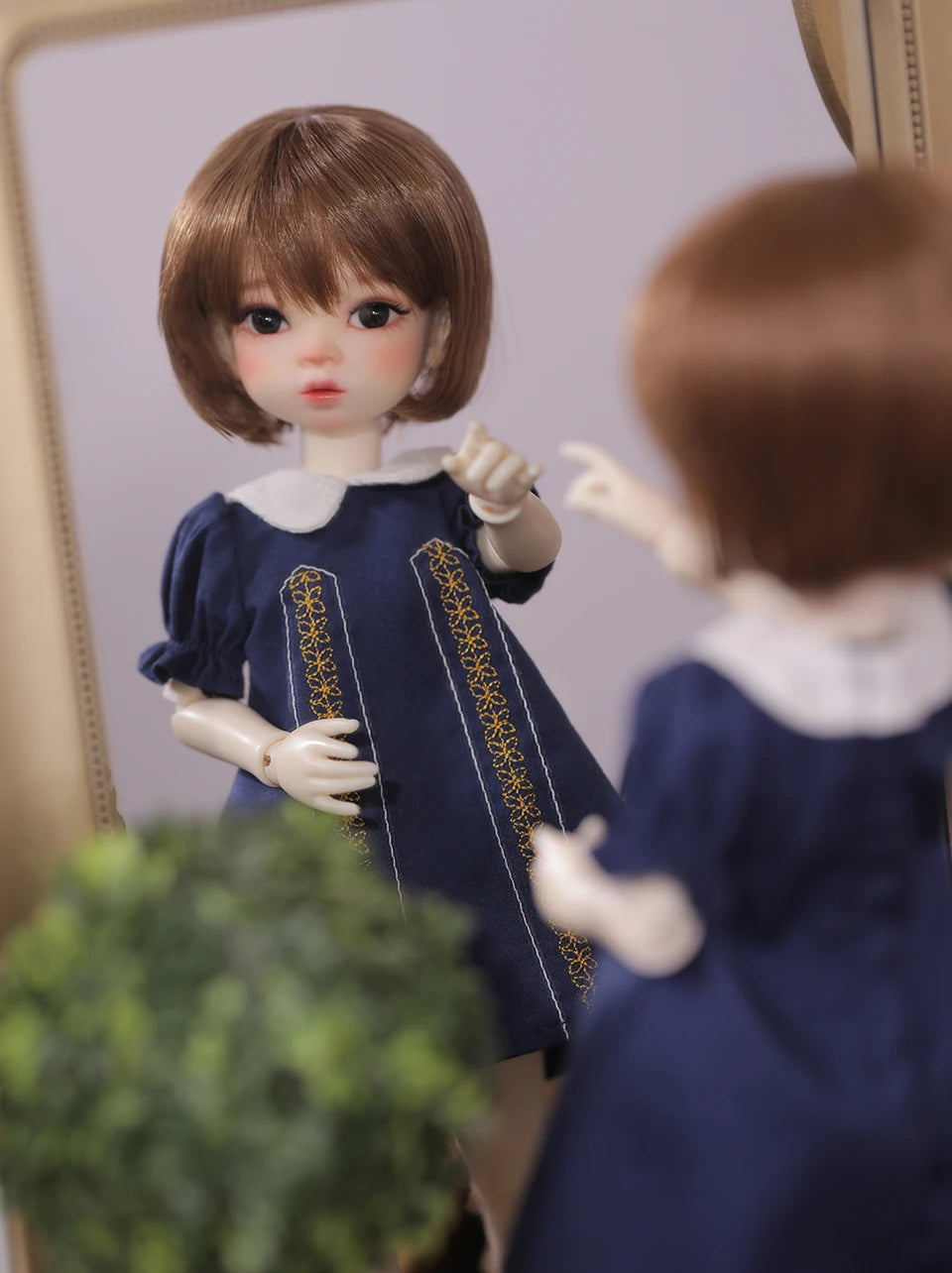 Fantasía Ángel 1/6 muñeca BJD Niki Fullset 29cm OB11 28 figura de Anime YOSD juguete de resina DIY regalo pukifee lindo realista