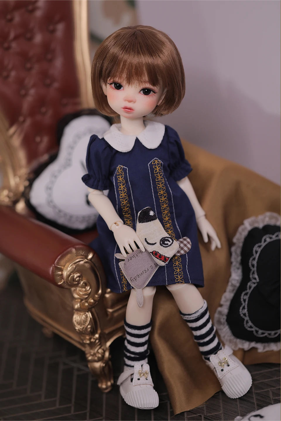 Fantasía Ángel 1/6 muñeca BJD Niki Fullset 29cm OB11 28 figura de Anime YOSD juguete de resina DIY regalo pukifee lindo realista