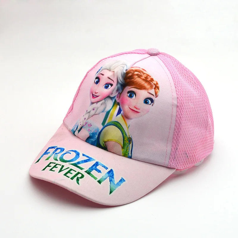 Sombrero de dibujos animados de Disney para niño y niña, gorra de viaje con diseño de princesa Frozen, Mickey Mouse, Spiderman y Mickey, juguetes de regalo para niños de 2 a 8 años, novedad