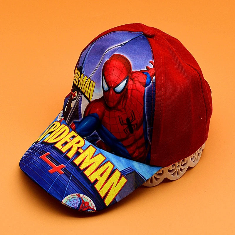 Sombrero de dibujos animados de Disney para niño y niña, gorra de viaje con diseño de princesa Frozen, Mickey Mouse, Spiderman y Mickey, juguetes de regalo para niños de 2 a 8 años, novedad