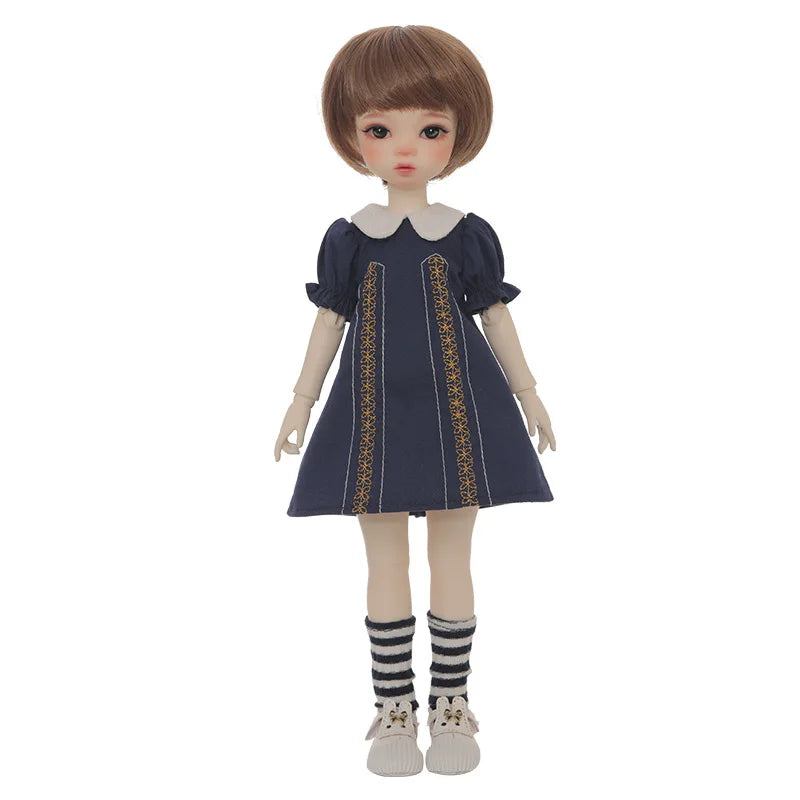 Fantasía Ángel 1/6 muñeca BJD Niki Fullset 29cm OB11 28 figura de Anime YOSD juguete de resina DIY regalo pukifee lindo realista