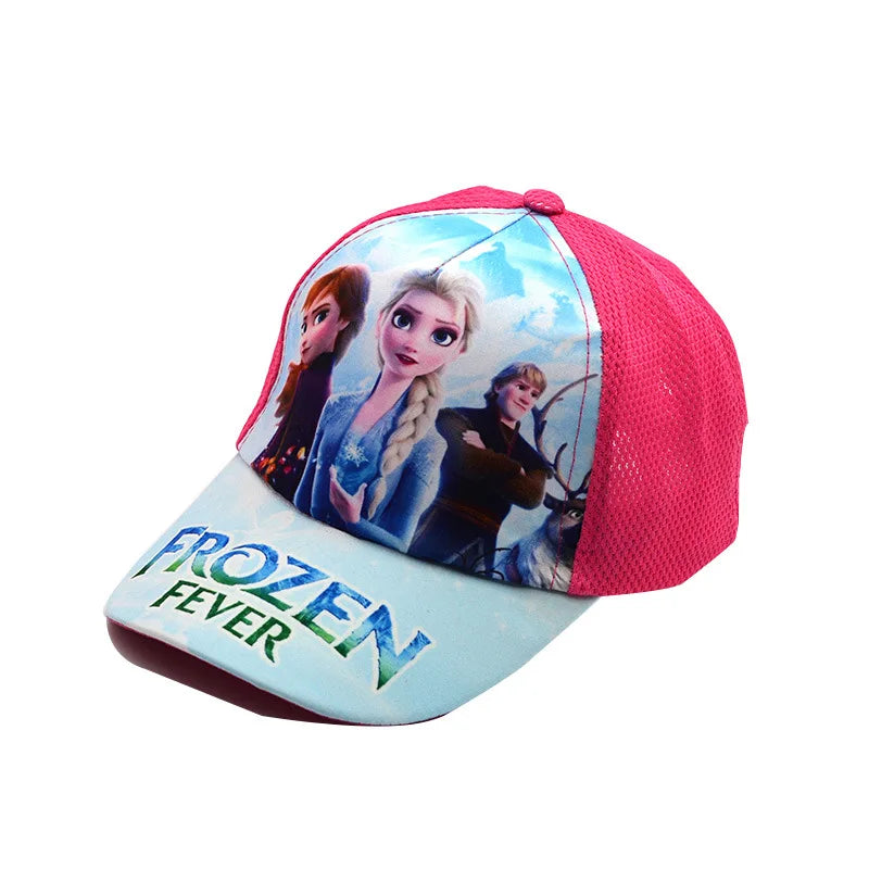 Sombrero de dibujos animados de Disney para niño y niña, gorra de viaje con diseño de princesa Frozen, Mickey Mouse, Spiderman y Mickey, juguetes de regalo para niños de 2 a 8 años, novedad