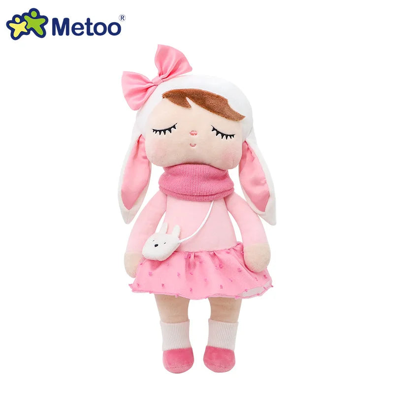 Metoo bosque animales de peluche y muñecos de peluche unicornio Angela muñeca conejo de peluche lindo zorro niños suave compañero Boneca decoración juguetes