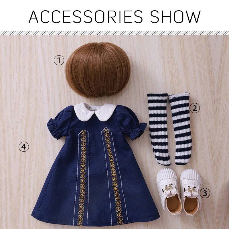 Fantasía Ángel 1/6 muñeca BJD Niki Fullset 29cm OB11 28 figura de Anime YOSD juguete de resina DIY regalo pukifee lindo realista