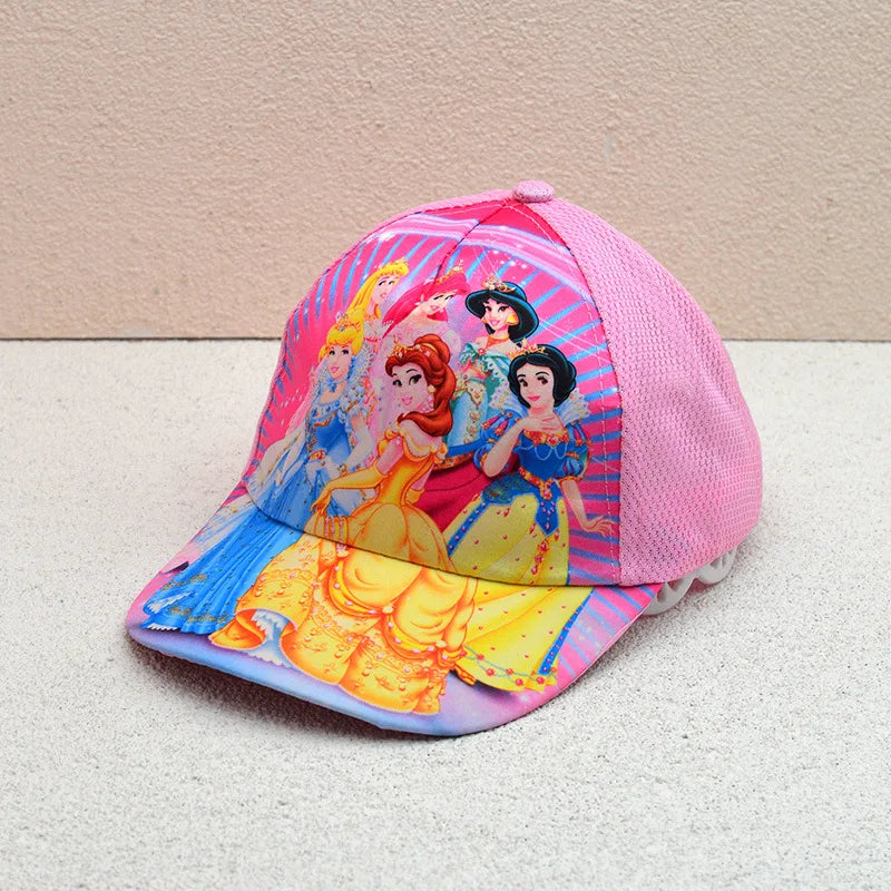 Sombrero de dibujos animados de Disney para niño y niña, gorra de viaje con diseño de princesa Frozen, Mickey Mouse, Spiderman y Mickey, juguetes de regalo para niños de 2 a 8 años, novedad