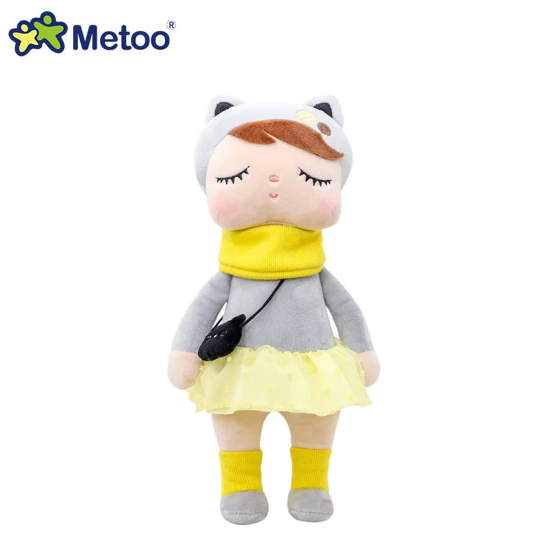 Metoo bosque animales de peluche y muñecos de peluche unicornio Angela muñeca conejo de peluche lindo zorro niños suave compañero Boneca decoración juguetes
