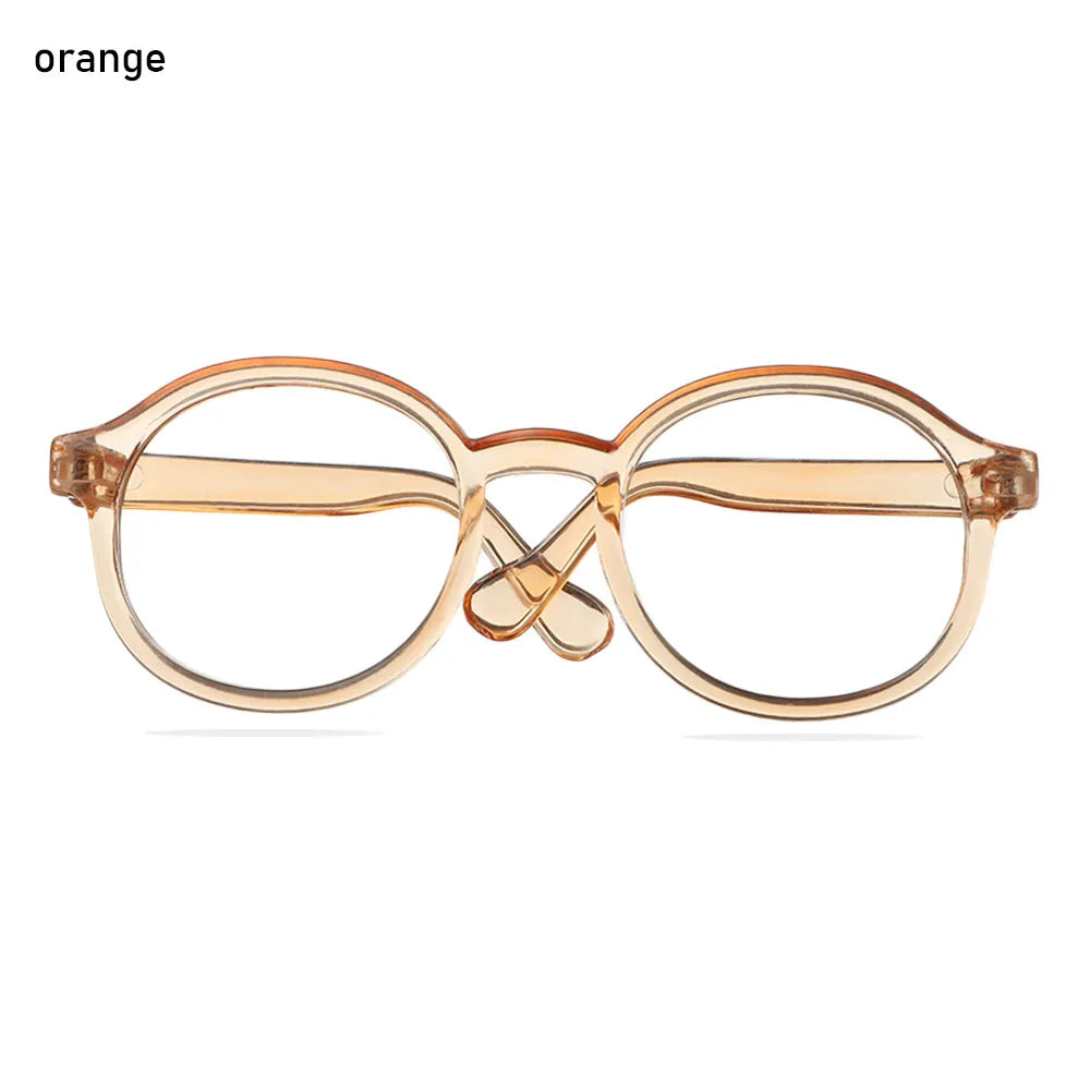 Mini gafas para muñeca Blythe, accesorios, marco redondo, lentes transparentes, decoración de juguetes, 1 Uds.