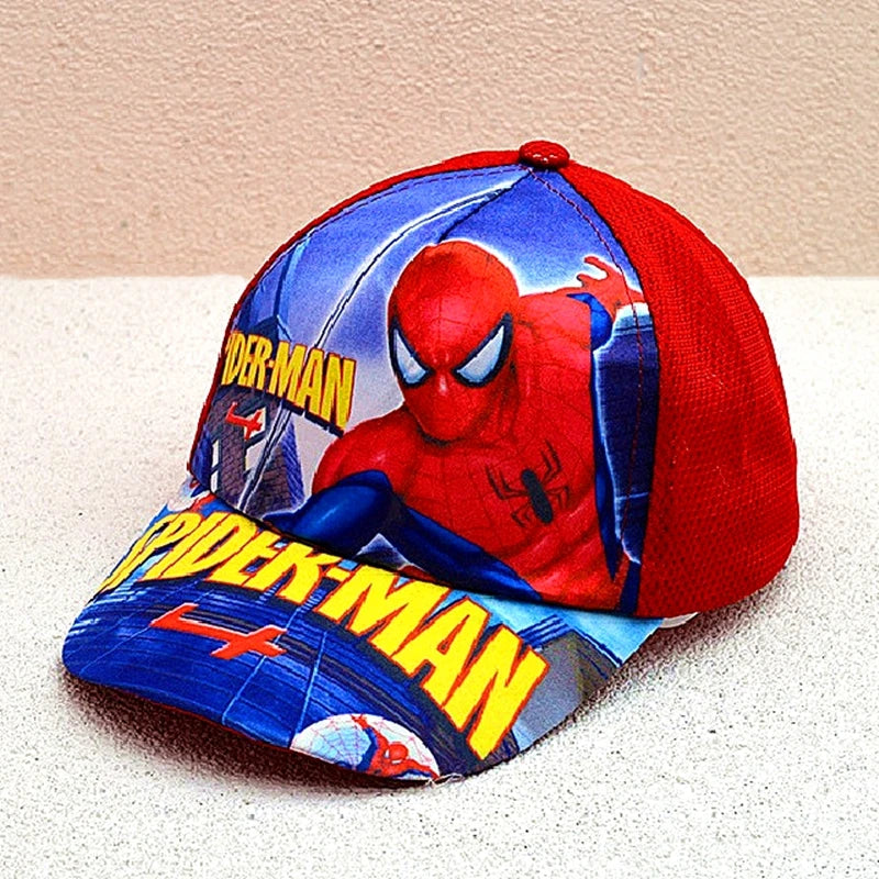 Sombrero de dibujos animados de Disney para niño y niña, gorra de viaje con diseño de princesa Frozen, Mickey Mouse, Spiderman y Mickey, juguetes de regalo para niños de 2 a 8 años, novedad