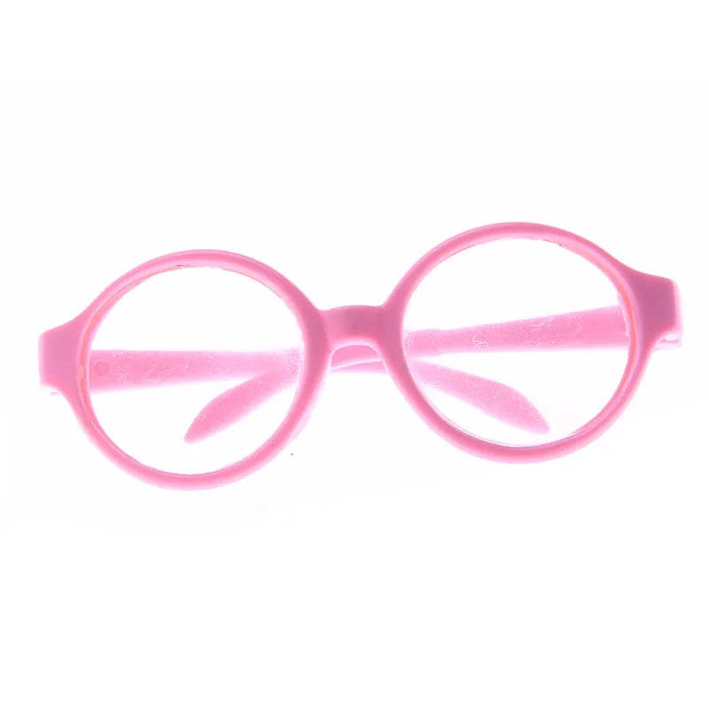 Ropa para muñecas, gafas, accesorios para muñecas en 10 colores, aptos para muñecas americanas de 18 pulgadas, regalo y muñeca nacida de 43Cm, bebé para nuestra generación, juguete para niñas