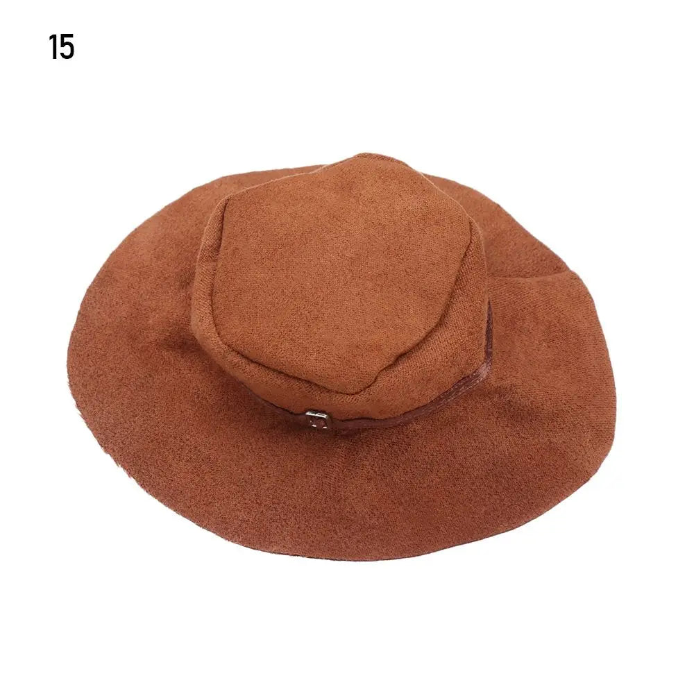 1 sombrero en miniatura de moda, sombreros para muñecas, gorra de béisbol para montar, sombreros de vaquero Suny para muñecas 1/6, accesorios de ropa, juguetes DIY para niños