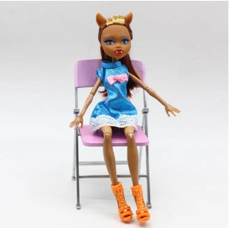 Muñecas monstruo de moda de alta calidad, Dráculaura/Clawdeen Wolf/Frankie Stein/negro WYDOWNA Spider, cuerpo móvil, juguetes para niñas