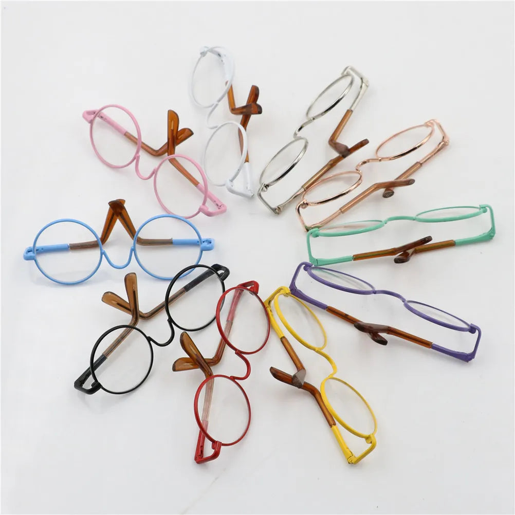 Gafas redondas de moda para 1/6 muñecas BJD gafas DIY para muñecas de 18 pulgadas gafas juguetes para niñas juguetes niñas regalo de Navidad