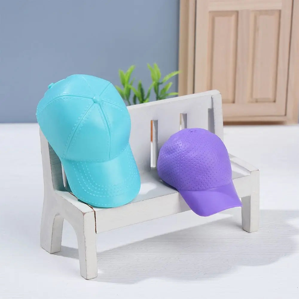 1 sombrero en miniatura de moda, sombreros para muñecas, gorra de béisbol para montar, sombreros de vaquero Suny para muñecas 1/6, accesorios de ropa, juguetes DIY para niños