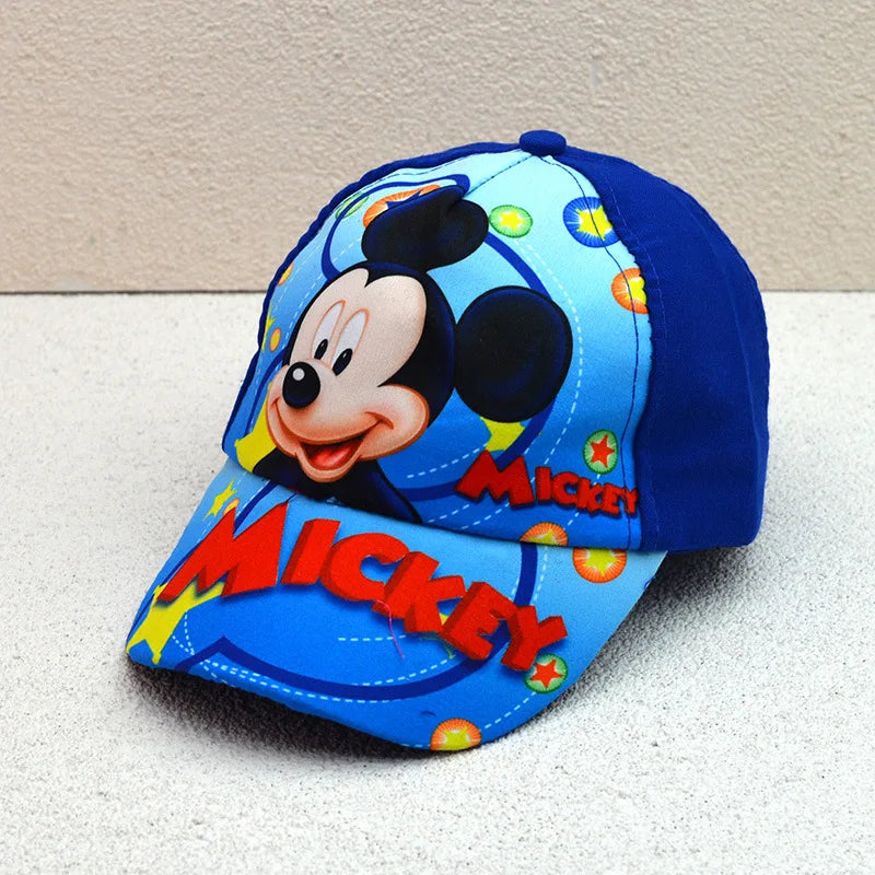 Sombrero de dibujos animados de Disney para niño y niña, gorra de viaje con diseño de princesa Frozen, Mickey Mouse, Spiderman y Mickey, juguetes de regalo para niños de 2 a 8 años, novedad