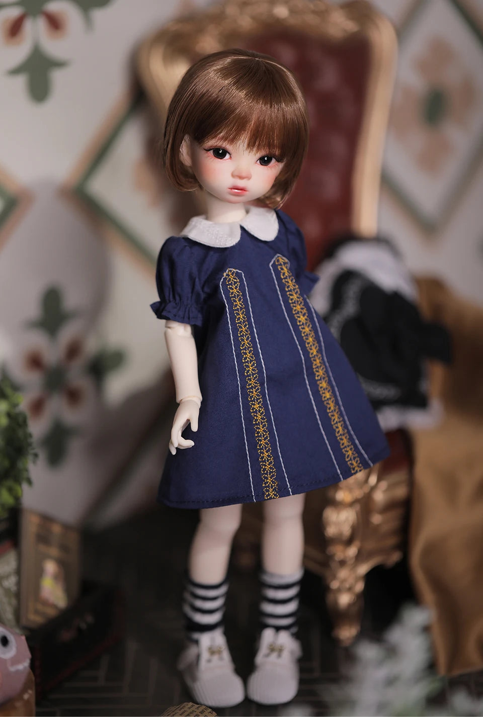 Fantasía Ángel 1/6 muñeca BJD Niki Fullset 29cm OB11 28 figura de Anime YOSD juguete de resina DIY regalo pukifee lindo realista