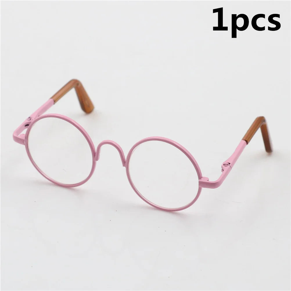Gafas redondas de moda para 1/6 muñecas BJD gafas DIY para muñecas de 18 pulgadas gafas juguetes para niñas juguetes niñas regalo de Navidad