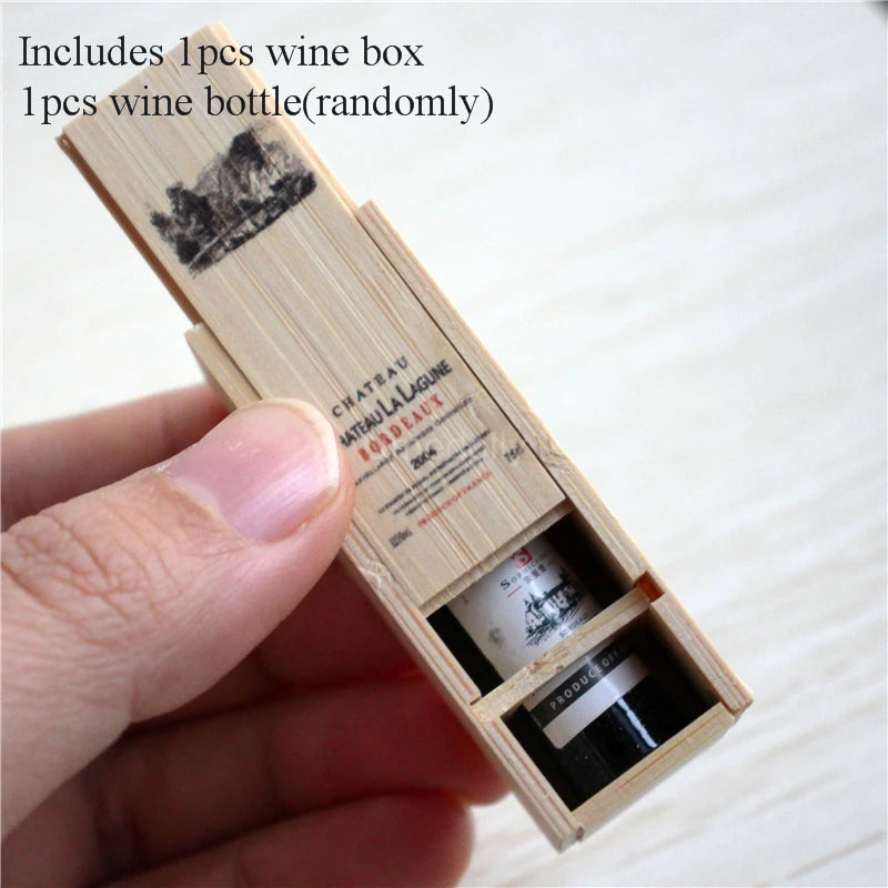 Estante clásico para copas de vino tinto, casa de muñecas en miniatura a escala 1:6, accesorios para muñecas Blyth BJD, juguete