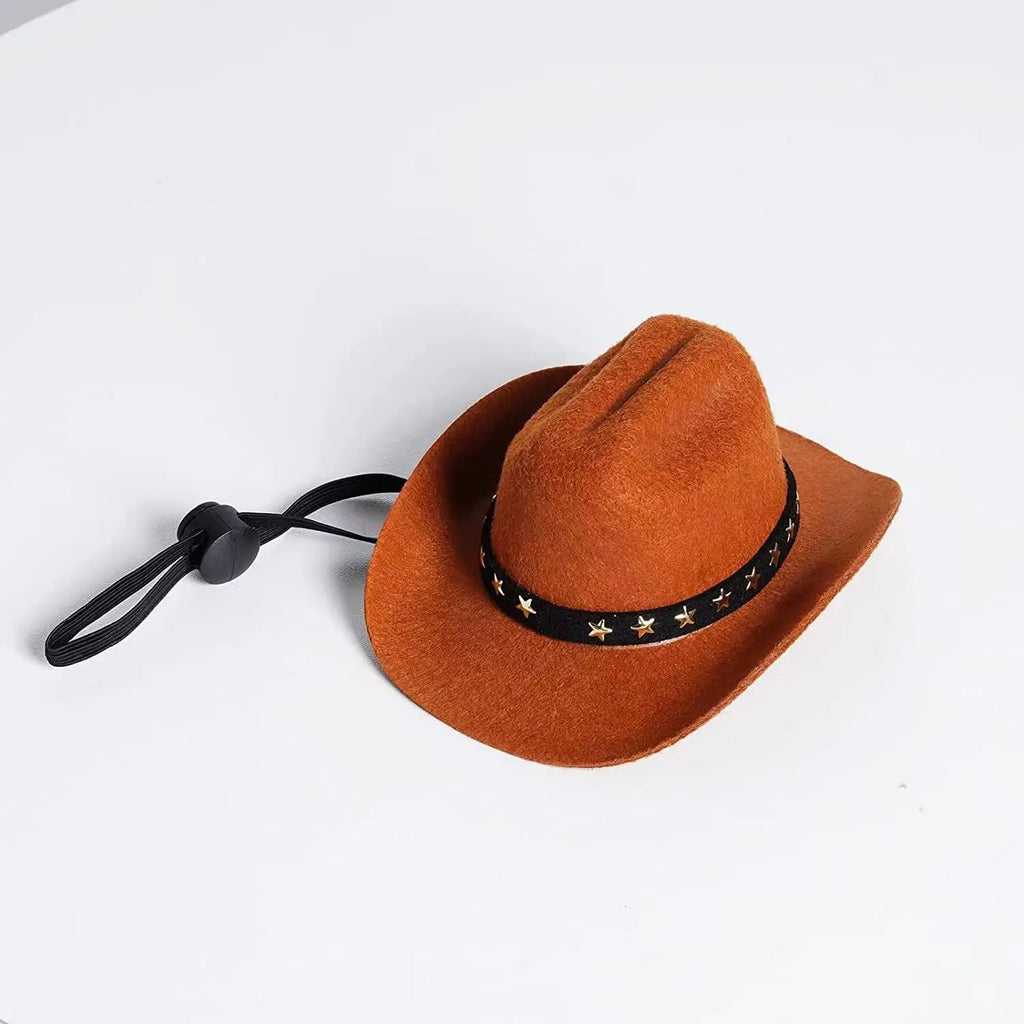 Nuevo Mini sombrero decorativo para muñeca, accesorios bonitos de algodón para muñecas, fiesta de vaquero, vestido occidental, decoraciones para mascotas DIY para muñecas de fiesta