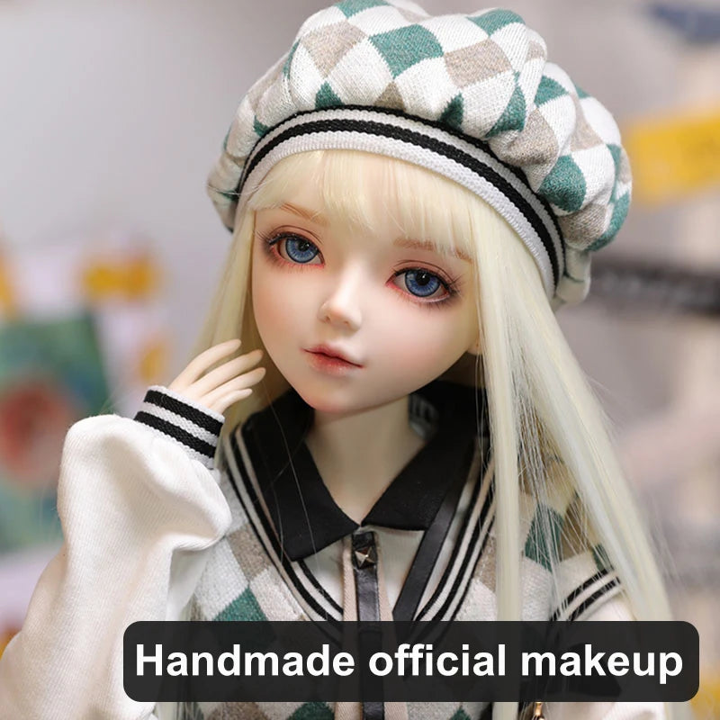 Muñeca BJD de 60cm, juguete Mjd 1/3 para niña, maquillaje de diseñador, giratorio, dos ojos de colores, la muñeca tiene buena masa corporal, regalos para niños