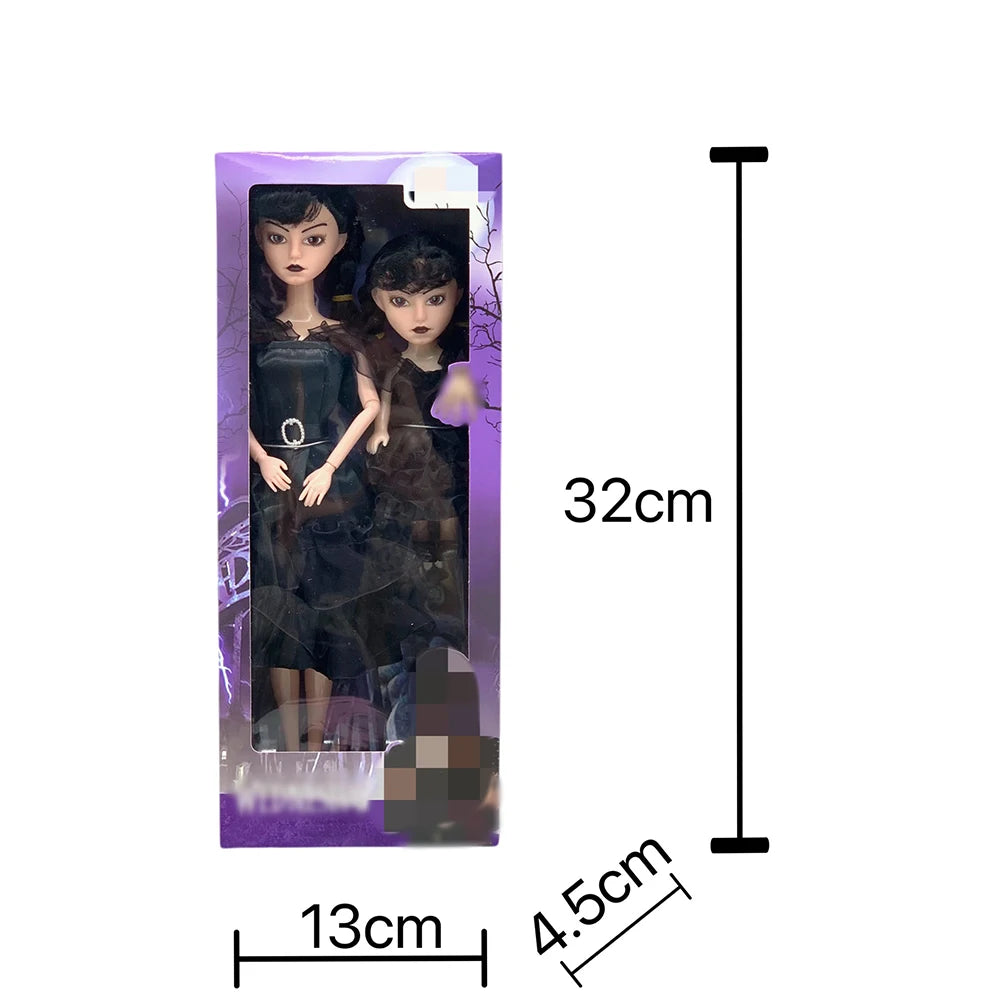 Muñeca Addams de miércoles, figura de acción bonita, juguetes para niños, familia Addams 1/6, 30cm, muñeca de Anime BJD, decoración de habitación, modelo DIY, regalo de cumpleaños