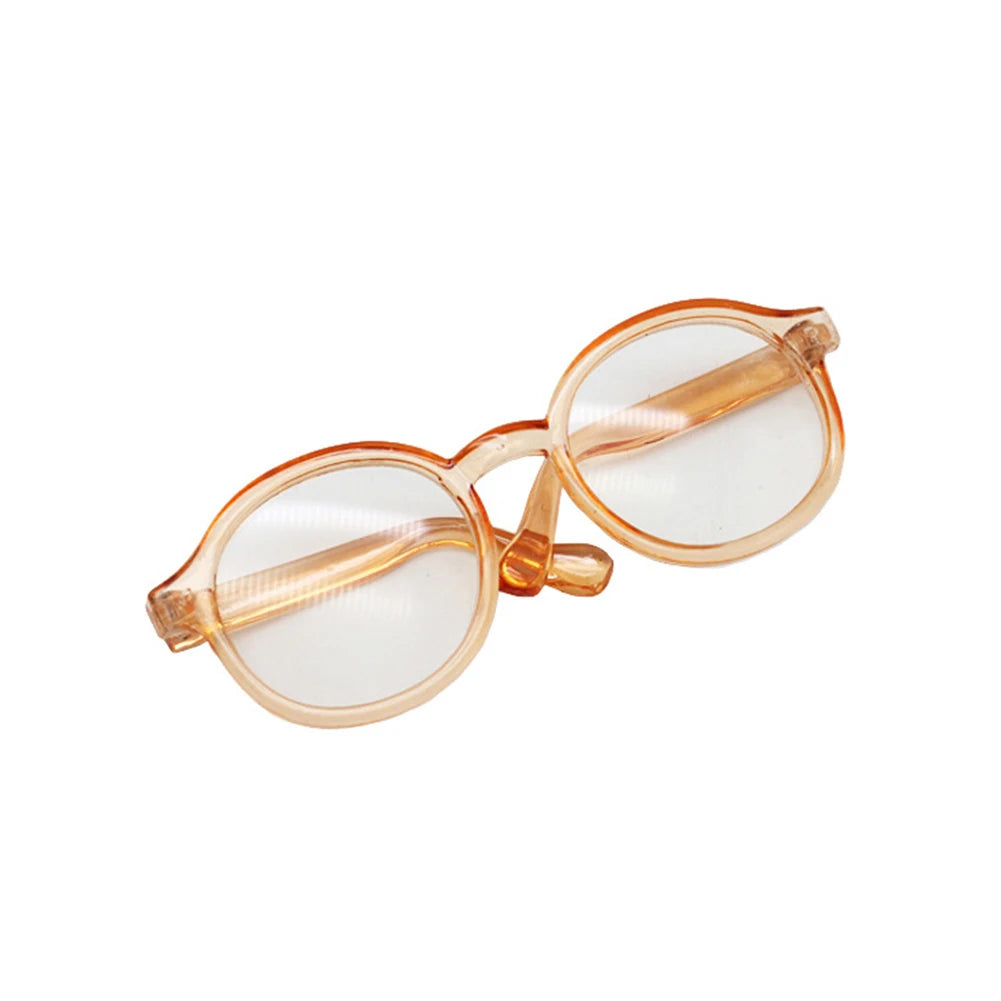 Labubu 6,5 cm/9 cm accesorios de moda lindas gafas de plástico para 15 cm/17 cm Labubu para muñecas BJD de 60 cm y gafas de juguete para muñecas BJD 1/3