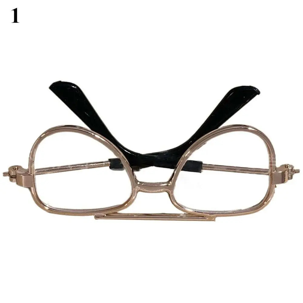 Gafas de doble haz para muñecas BJD, accesorios Vintage para piloto en miniatura, 10CM, 1/3, 1/4