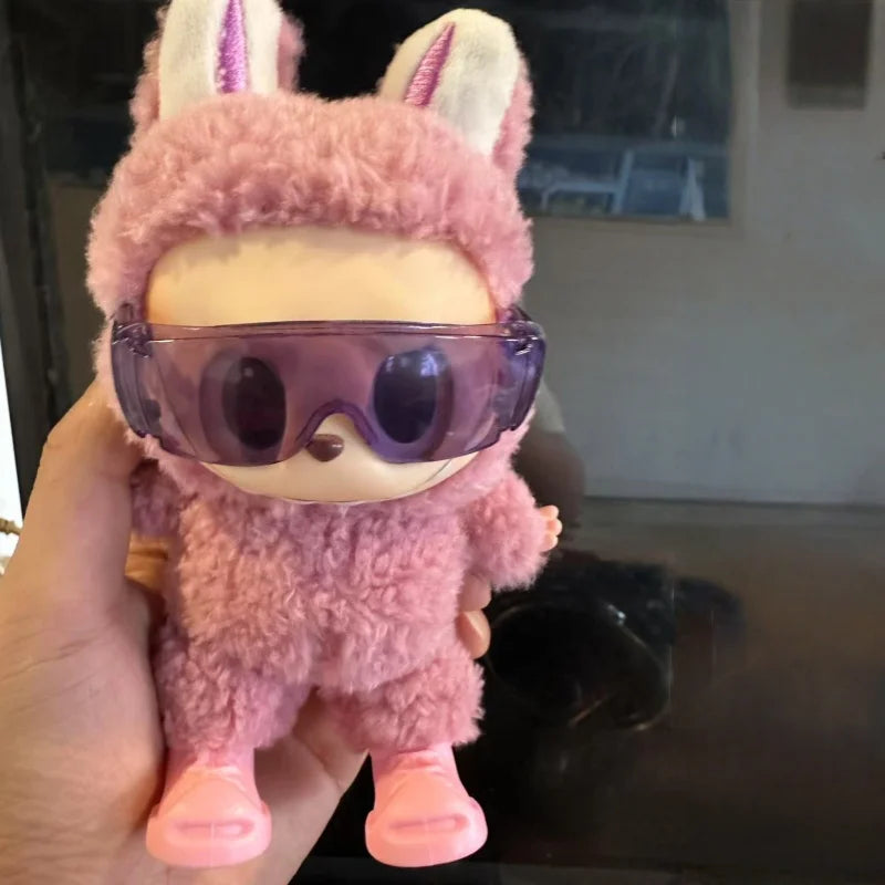 Gafas de plástico transparentes para muñecas labubu MSD SD, gafas de sol de felpa, gafas decorativas universales, juguetes, regalo de cumpleaños