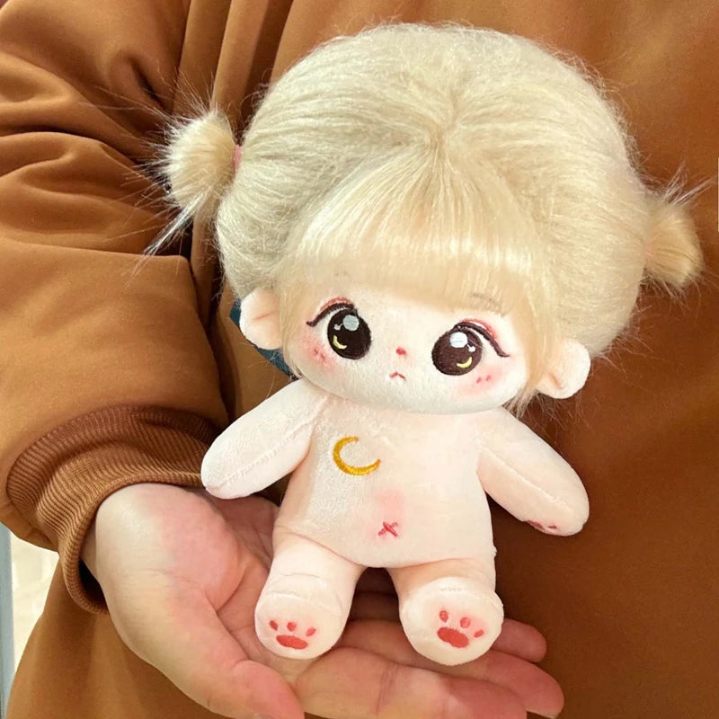 Muñeco de peluche de algodón Kawaii de 20cm, figura de superestrella rellena de ídolo, muñeco de doce constelaciones que puede cambiar ropa, regalo