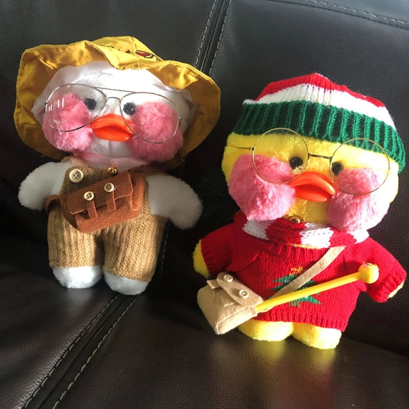 Gafas de Metal de 5 colores para Lalafanfan Duck, gafas de marco redondo de 30cm, animales de peluche, accesorios de juguetes, muñecas de peluche para niños y niñas, Acc