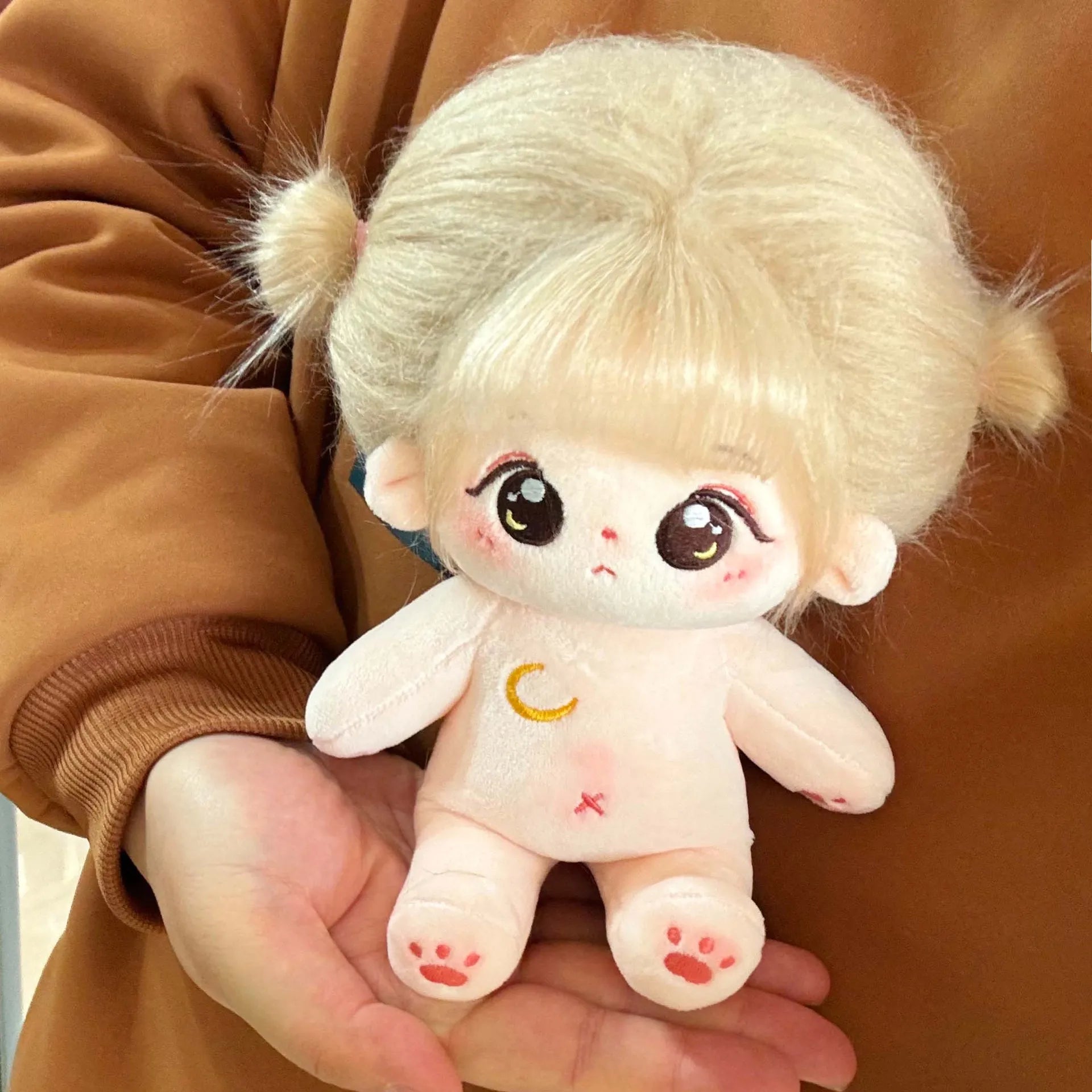Muñeco de peluche de algodón Kawaii de 20cm, figura de superestrella rellena de ídolo, muñeco de doce constelaciones que puede cambiar ropa, regalo
