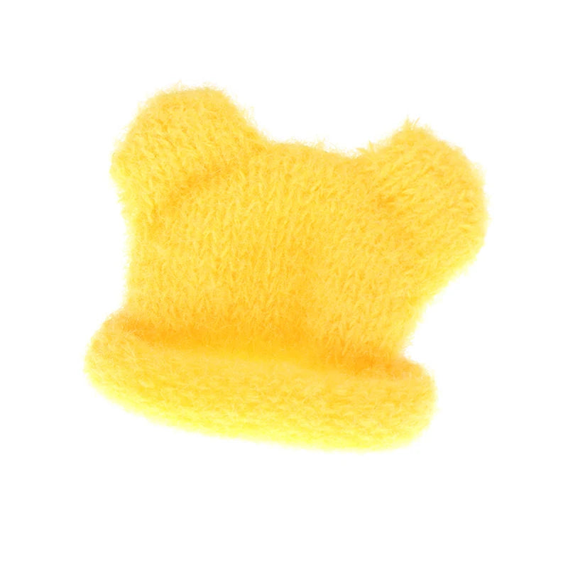 Mini sombrero de punto colorido para niños, sombreros hechos a mano de simulación, accesorios de vestir, juguete de simulación, 1 piezas, 1/12