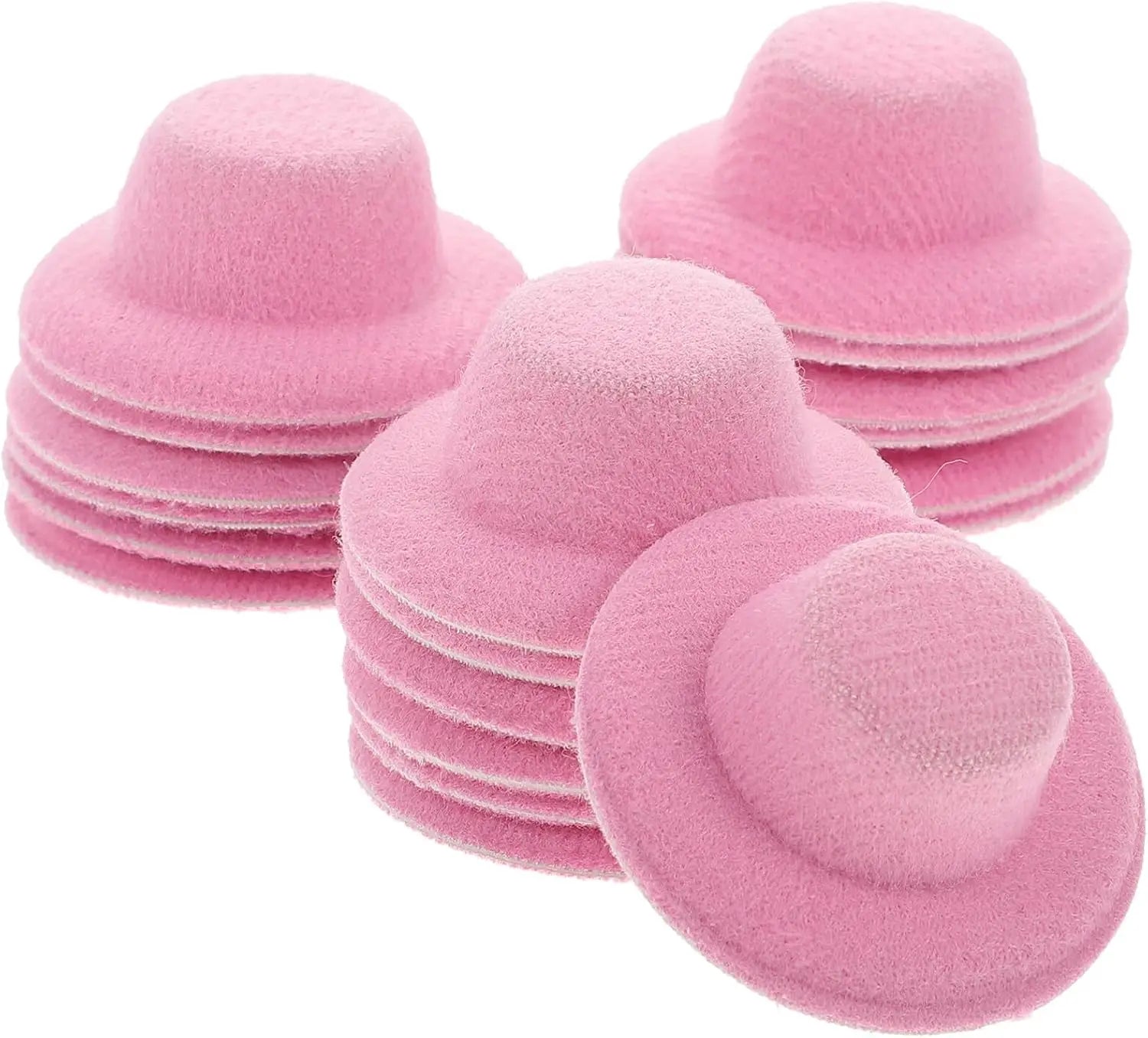 6/12/24 Uds Mini sombrero de copa pequeños sombreros formales en miniatura fieltro para manualidades accesorios para muñecas adornos para fiesta de Navidad 1,6"