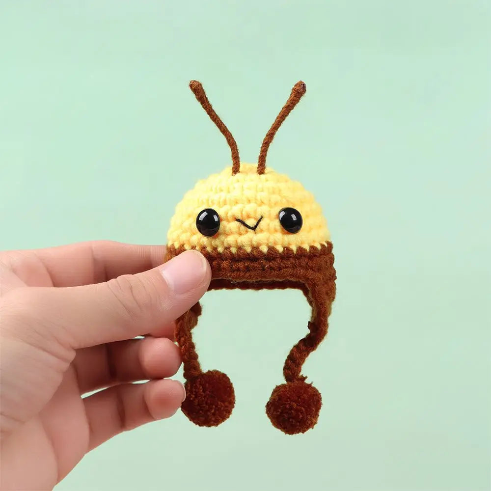 Sombrero de casa de muñecas a escala 1/12 para niños, decoración de casa de muñecas de animales bonitos, juguetes, regalo de cumpleaños, accesorios de muñeca, escena en miniatura