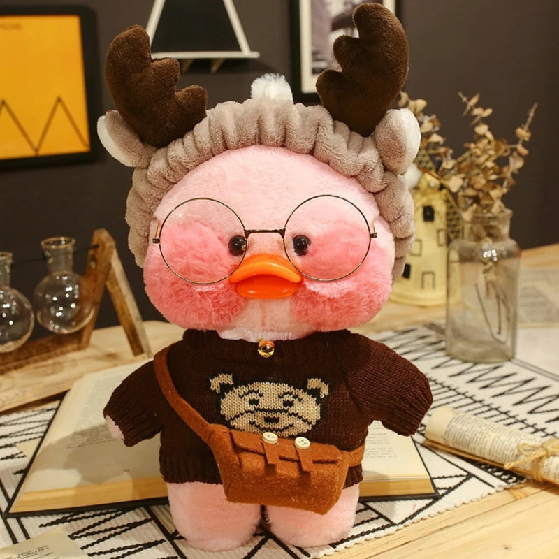 Gafas de Metal de 5 colores para Lalafanfan Duck, gafas de marco redondo de 30cm, animales de peluche, accesorios de juguetes, muñecas de peluche para niños y niñas, Acc