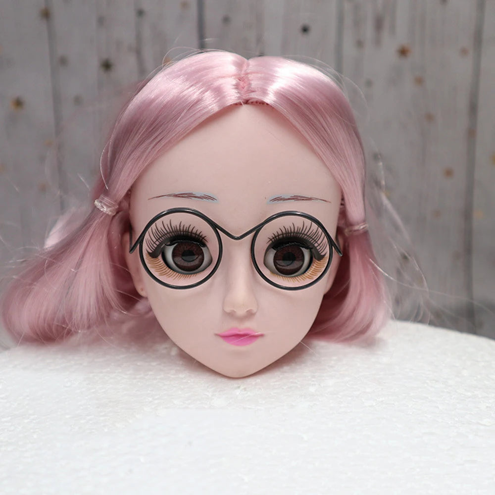 5 uds. De bonitas gafas redondas para muñecas, montura para Bjd, gafas de juguete de peluche a la moda, accesorios DIY, juguetes de vestir para niñas