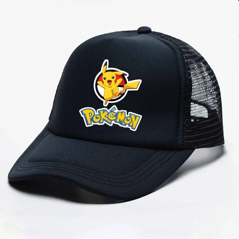 Gorras de béisbol de Pokémon Pikachu para niños, sombrero de malla de verano, deportes al aire libre, gorras de béisbol, regalo de fiesta, juguete, nuevo Anime