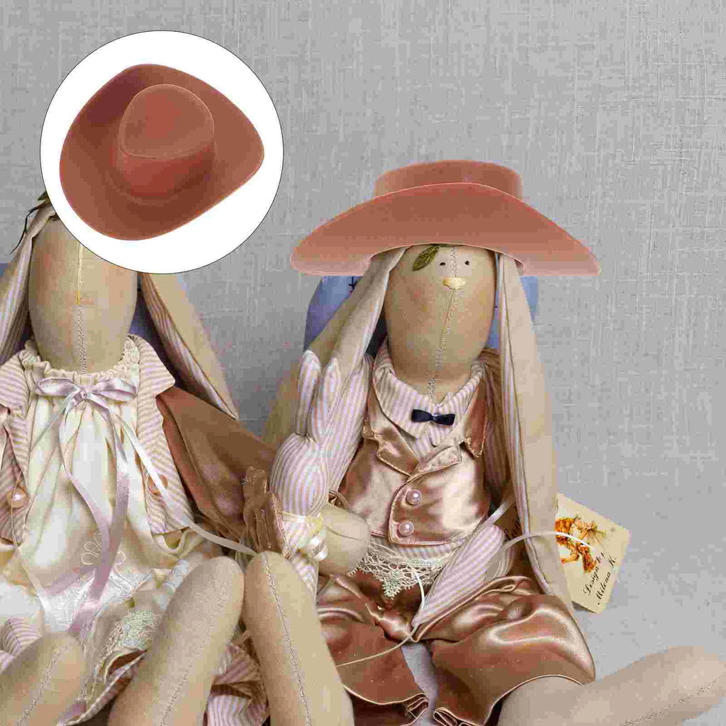 20 piezas sombrero de vaquero blanco juguetes para niñas Mini sombreros para mascotas en miniatura decoración de plástico pequeña señorita
