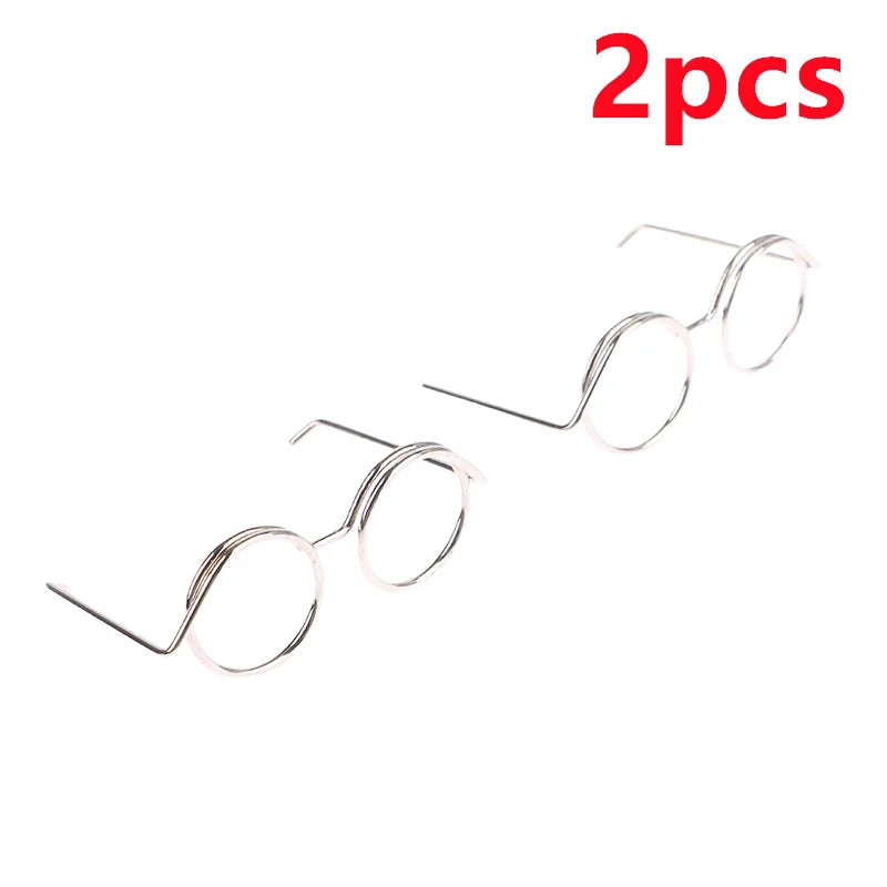 Gafas redondas de moda para 1/6 muñecas BJD gafas DIY para muñecas de 18 pulgadas gafas juguetes para niñas juguetes niñas regalo de Navidad