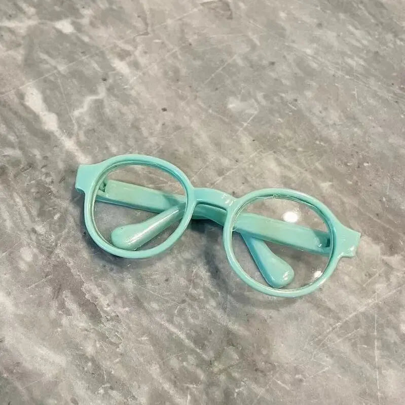 Labubu 6,5 cm/9 cm accesorios de moda lindas gafas de plástico para 15 cm/17 cm Labubu para muñecas BJD de 60 cm y gafas de juguete para muñecas BJD 1/3