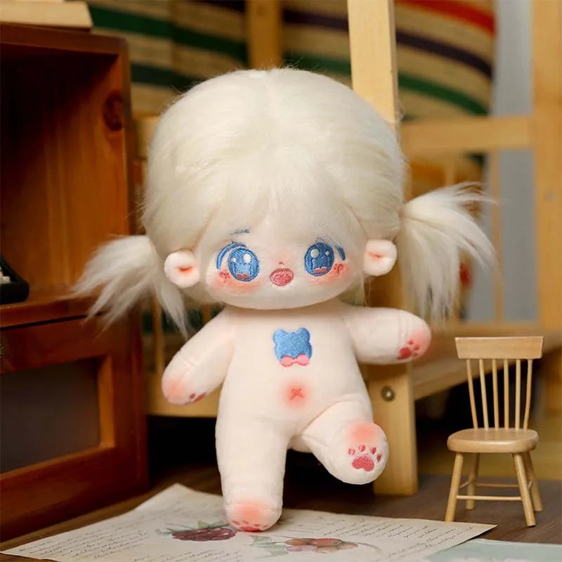 Muñeco de peluche de algodón Kawaii de 20cm, figura de superestrella rellena de ídolo, muñeco de doce constelaciones que puede cambiar ropa, regalo