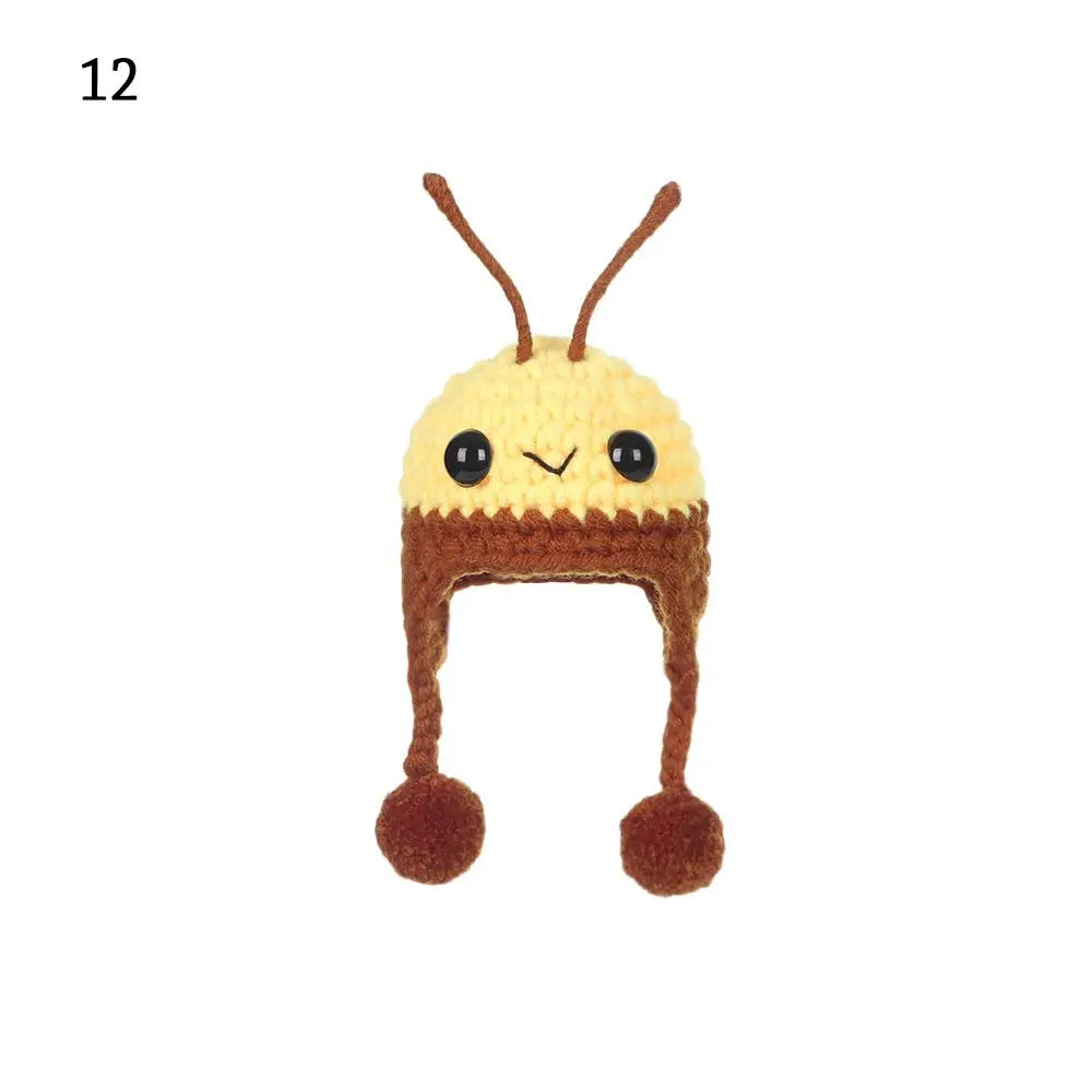 Sombrero de casa de muñecas a escala 1/12 para niños, decoración de casa de muñecas de animales bonitos, juguetes, regalo de cumpleaños, accesorios de muñeca, escena en miniatura