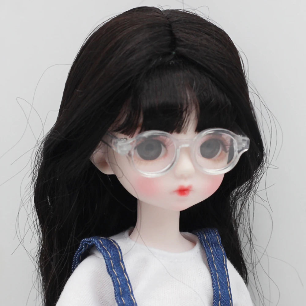 Gafas de muñeca de moda para 1/3 1/6 1/8 60cm BJD muñeca Blyth juguete de peluche gafas de sol accesorios DIY vestir juguetes regalo