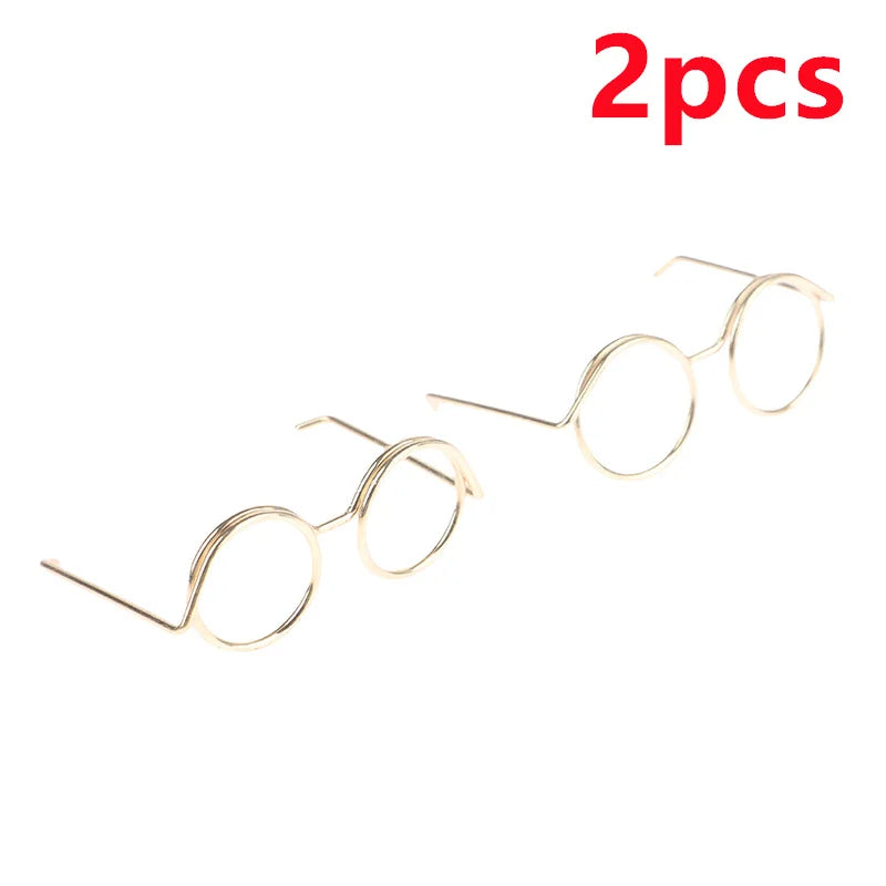 Gafas redondas de moda para 1/6 muñecas BJD gafas DIY para muñecas de 18 pulgadas gafas juguetes para niñas juguetes niñas regalo de Navidad