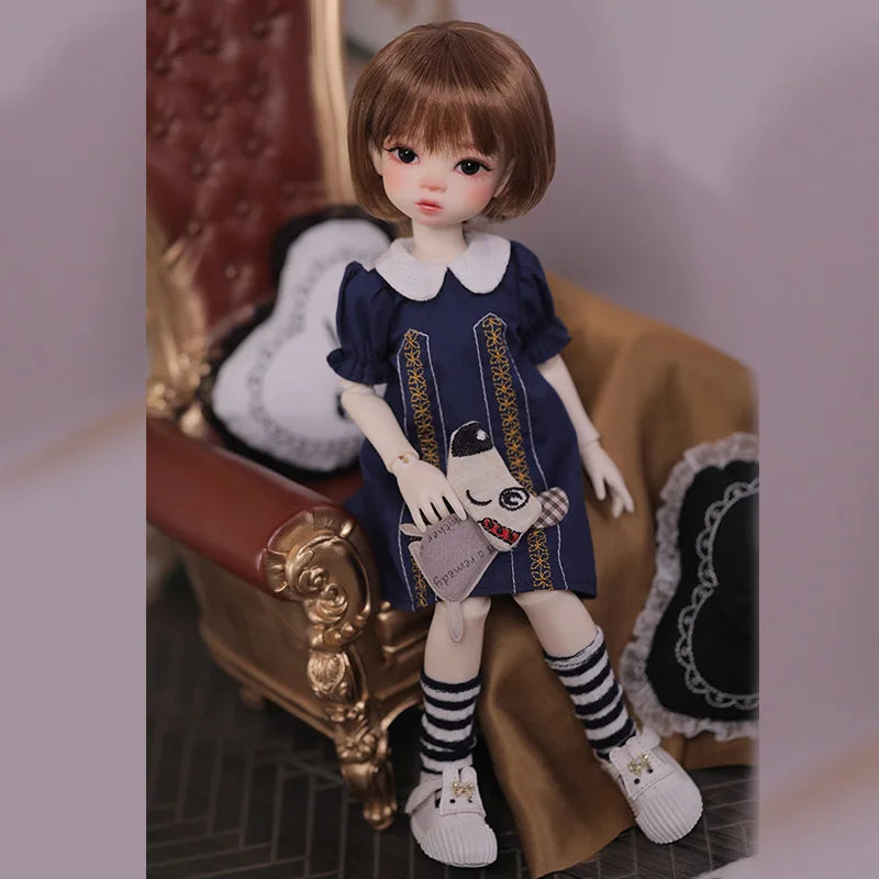 Fantasía Ángel 1/6 muñeca BJD Niki Fullset 29cm OB11 28 figura de Anime YOSD juguete de resina DIY regalo pukifee lindo realista