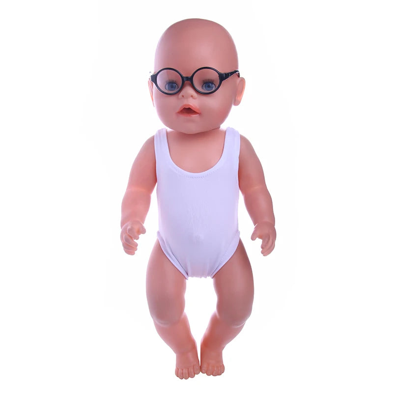 Gafas de muñeca Pop, gafas de colores para muñeca americana de 18 pulgadas y accesorios de ropa para muñeca Reborn de 43Cm, juguete para niña de nuestra generación